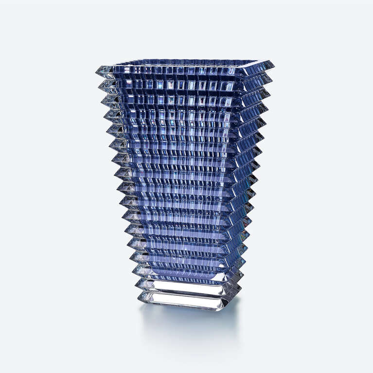Eye Rectangular Vase L Blue