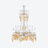 Z&eacute;nith Charleston Chandelier Long (12L) Baccarat in Crystal Yellow
