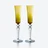 Mille Nuits Flutissimo Flutes Baccarat, Champagne flute in Crystal Yellow