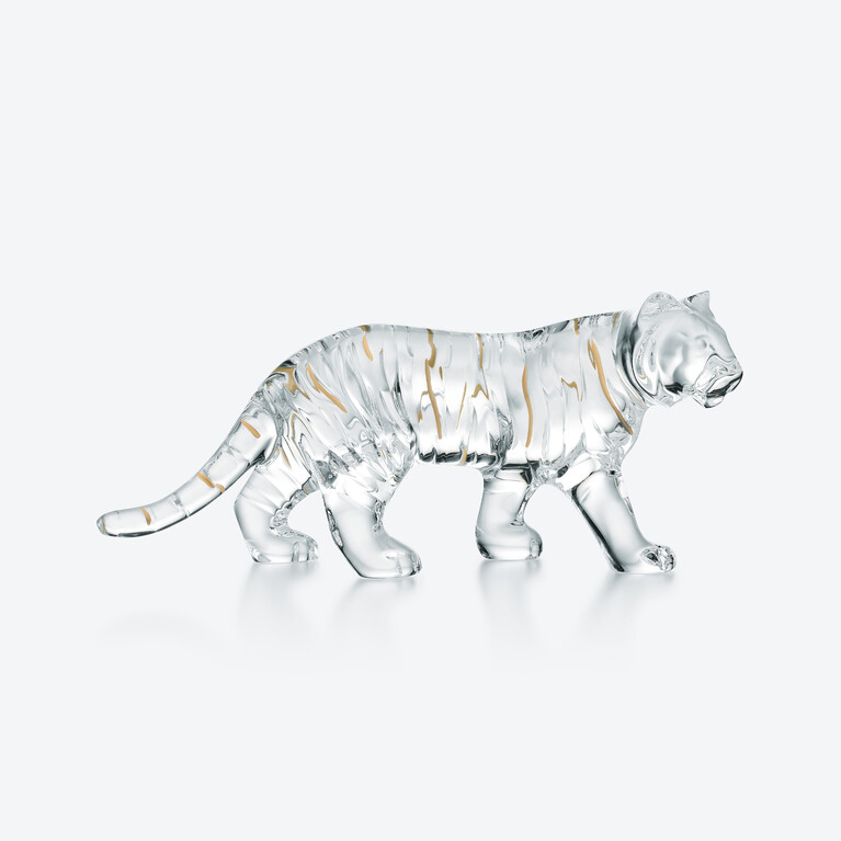 Tigre Clair Baccarat en Cristal Clair Voir 1