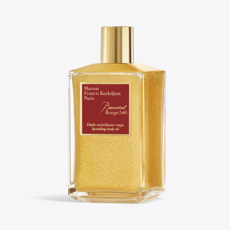 Baccarat Rouge 540 Sparkling Body Oil 200 mL Baccarat in Glass Clear View 1