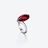 Fleurs de Psydélic Silver Ring Iridescent Red