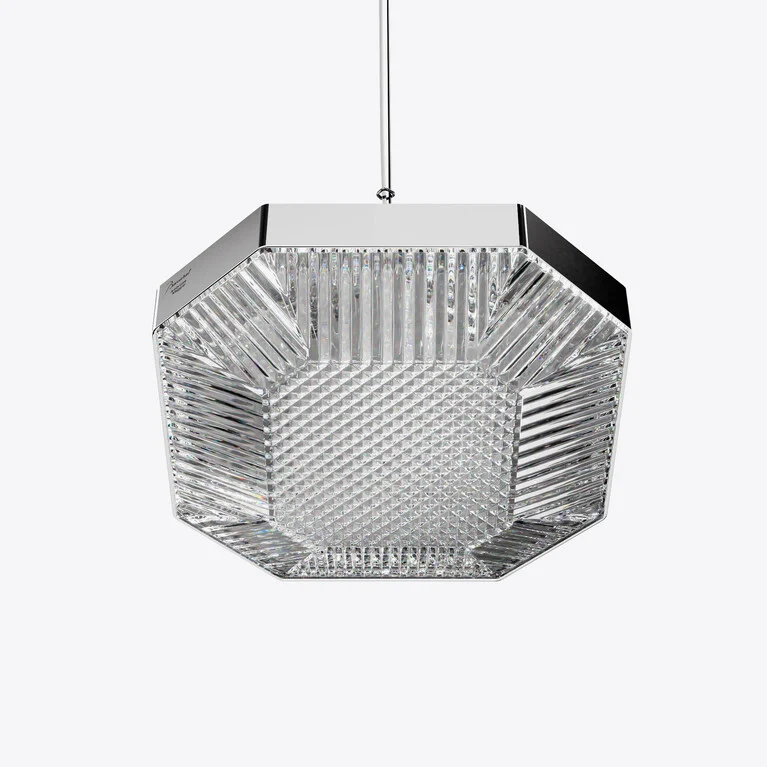 Octogone Ceiling Lamp (1L) Baccarat in Crystal Clear View 1