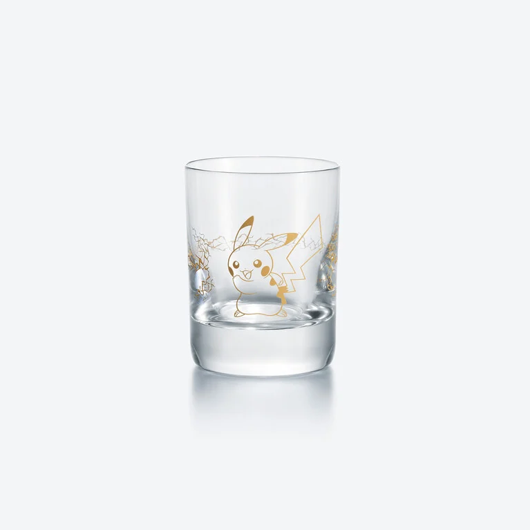 Pikachu Lightning Gold Tumbler Baccarat, Spirit glass in Crystal Gold View 1