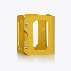 Select Octogone Decanter Case Baccarat in Leather Yellow