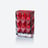 Louxor Rectangular Vase Baccarat in Crystal Red