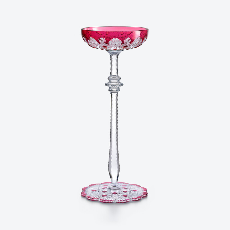 Tsar Coupe Baccarat, Champagne coupe in Crystal Pink View 1