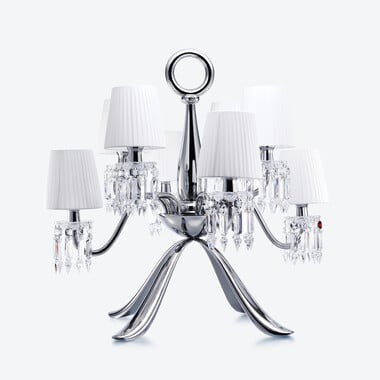 Z&eacute;nith Nomade Lamp (08L) Baccarat in Crystal Silver