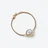 Crois&eacute; Silver Bracelet Baccarat in 18-Karat Gold-Plated Clear