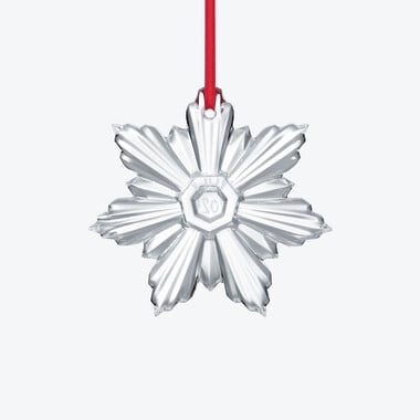 No&euml;l Annual Ornament Palmette 2025 Baccarat in Crystal Clear