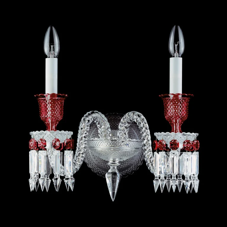 Z&eacute;nith Wall Unit Clear and Red (2L) Baccarat in Crystal Red View 1