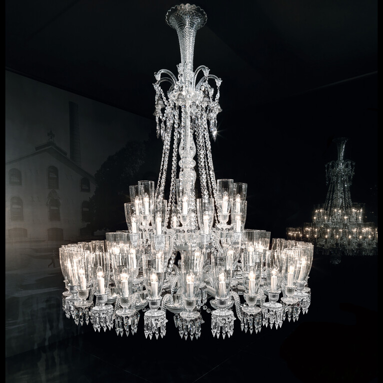 Z&eacute;nith Chandelier Short (64L) Baccarat in Crystal Clear View 1