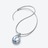 Psydélic Silver Pendant Iridescent Clear Baccarat