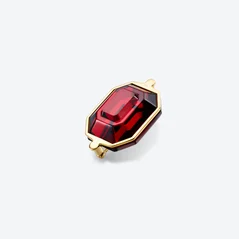 Select Spilla placcato de oro Harcourt Baccarat in 18-Karat Gold-Plated Red