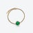 Trèfle Gold Plated Bracelet Baccarat in Gold Plated Green