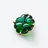Tr&egrave;fle Gold Plated Pendant Baccarat in Gold Plated Green