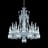 Z&eacute;nith 吊燈 短 (18L) Baccarat, 透明水晶製成