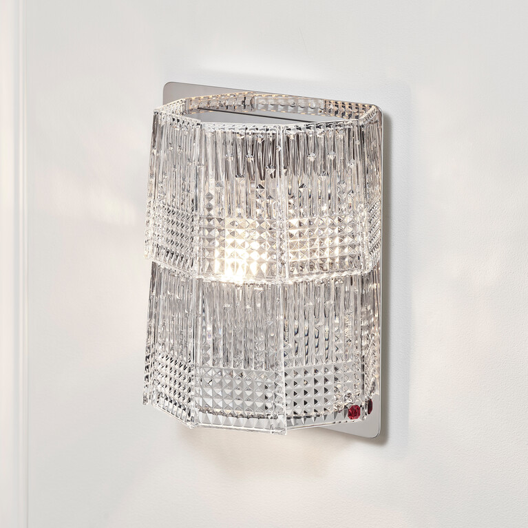 Applique Tuile de Cristal Piccadilly (1L) Baccarat en Cristal Clair