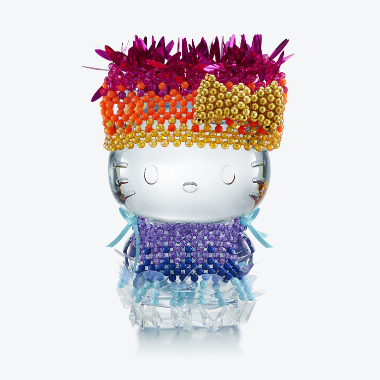 헬로키티 (Hello Kitty) Baccarat, 클리어 크리스탈로 만든