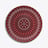Assiette de Pr&eacute;sentation Arcadia Rouge Baccarat en Porcelaine Rouge