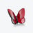 Lucky Butterfly (Merci) Baccarat in Crystal Red