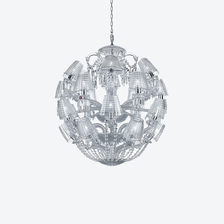 Le Roi Soleil Chandelier (24L) Baccarat in Crystal Clear View 1