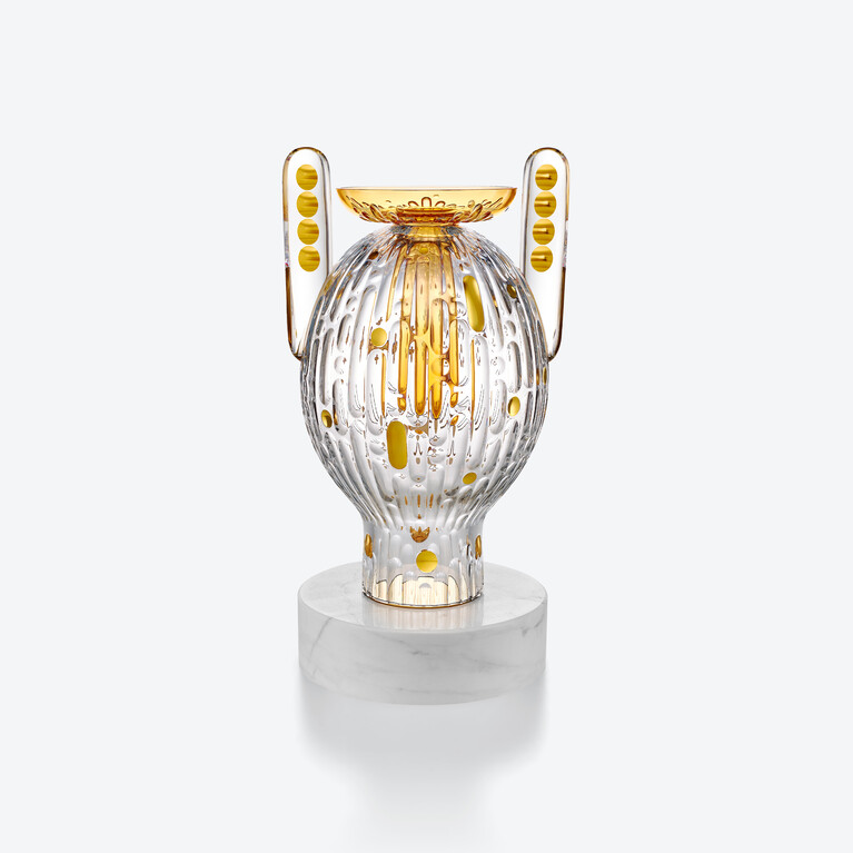 Sculpture Lapin Faunacrystopolis Baccarat en Cristal Clair