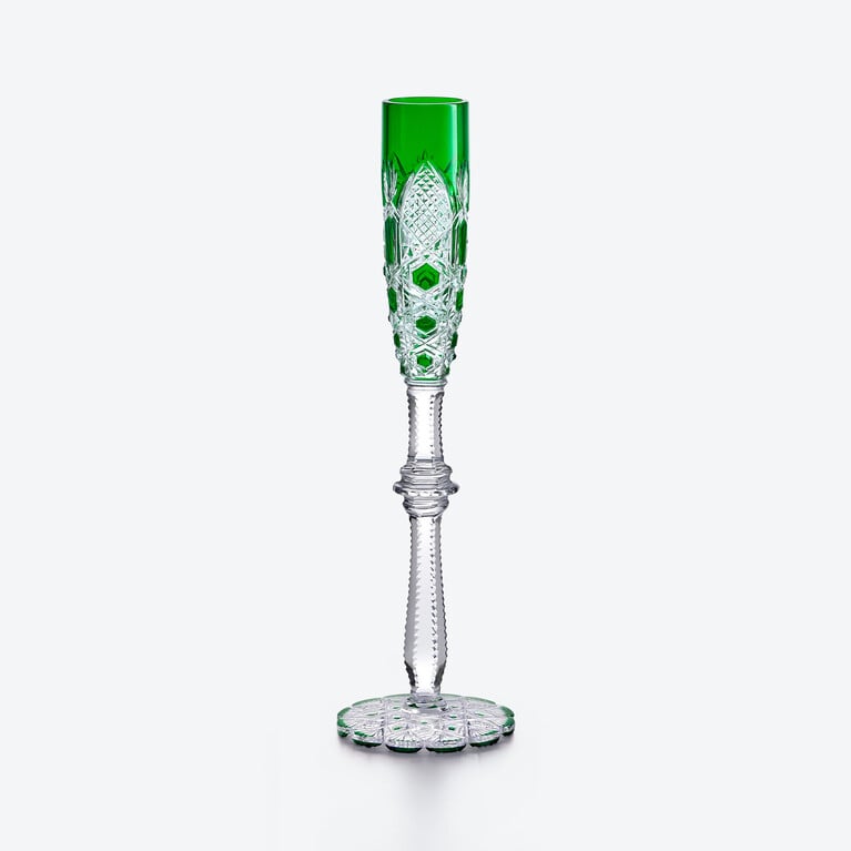 Tsar Vodka Glass Baccarat, Shot glass in Crystal Green