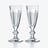 Harcourt 1841 Flutes Baccarat, Champagne flute in Crystal Clear