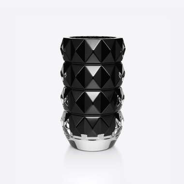 Louxor Round Vase M Black View 1