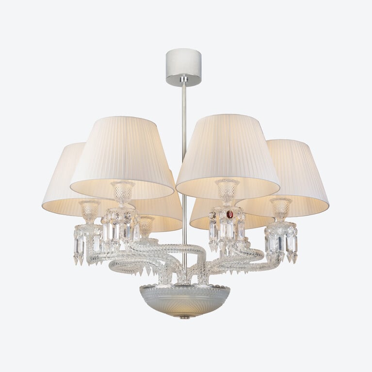 Lustre Tourbillon (6L) Baccarat en Cristal Clair