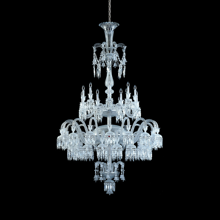솔스티스 샹들리에(Solstice Chandelier) (48L) Baccarat, 클리어 크리스탈로 만든