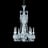 Z&eacute;nith Chandelier Long (8L) Baccarat in Clear Crystal