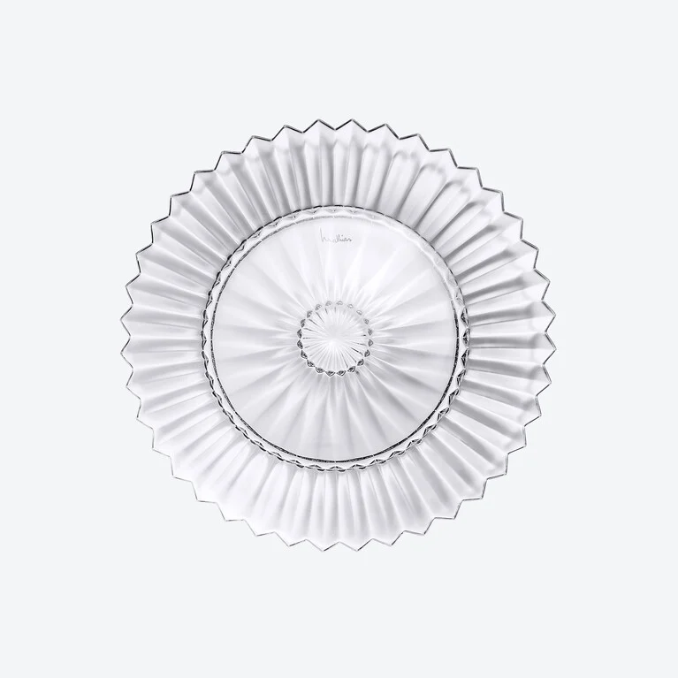 Mille Nuits Plate M Baccarat in Crystal Clear View 1