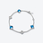 Mini Médicis Bracelet Riviera Blue Baccarat