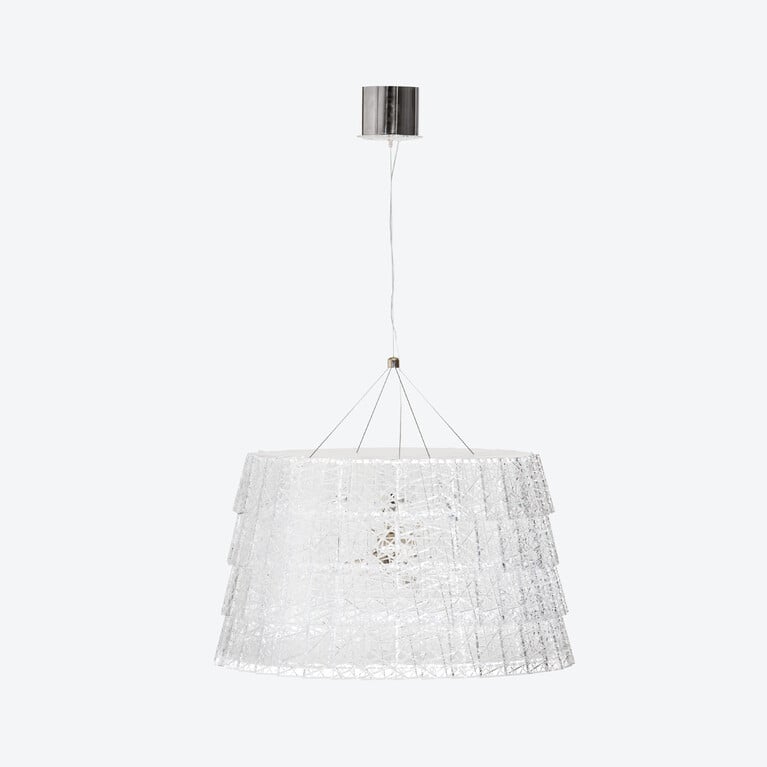Tuile de Cristal Chandelier Frozen L Baccarat in Crystal Clear View 1