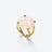 Tr&egrave;fle Gold Plated Ring Baccarat in 18-Karat Gold-Plated White