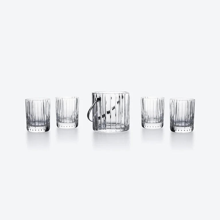 ハーモニー　タンブラー*4 ＆アイスペール Baccarat、クリアのクリスタル製のスピリットグラスレビュー 1