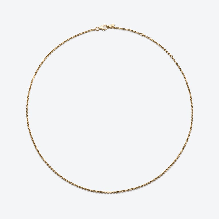 Forcat Mittellange Halskette Baccarat in Silberem 18-Karat Gold-Plated