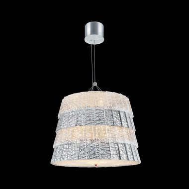 Tuile de Cristal Chandelier Frozen Silver M Baccarat, 실버 크리스탈로 만든