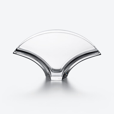 Ginkgo Vase XL Baccarat in Klarem Kristall