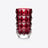 Louxor Round Vase M Baccarat in Red Crystal