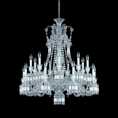 Lustre Z&eacute;nith Court (18L) Baccarat en Cristal Clair
