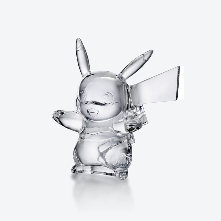 Pok&eacute;mon Pikachu Figurine Baccarat in Crystal Clear View 2