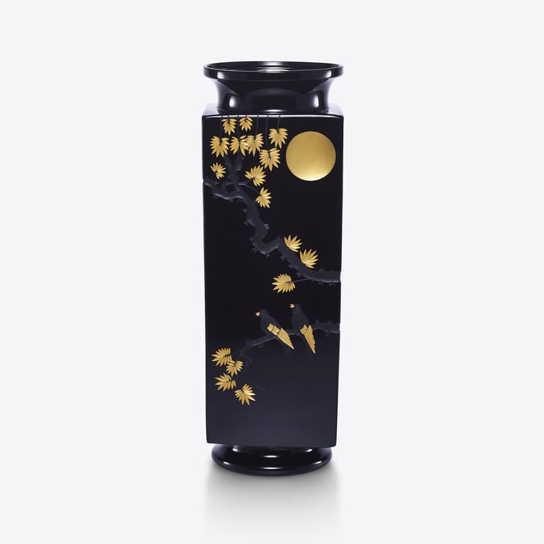 Haute Cristallerie Vol Du Soir Vase Baccarat in Crystal Black View 1