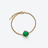 Trèfle Gold Plated Bracelet, Green