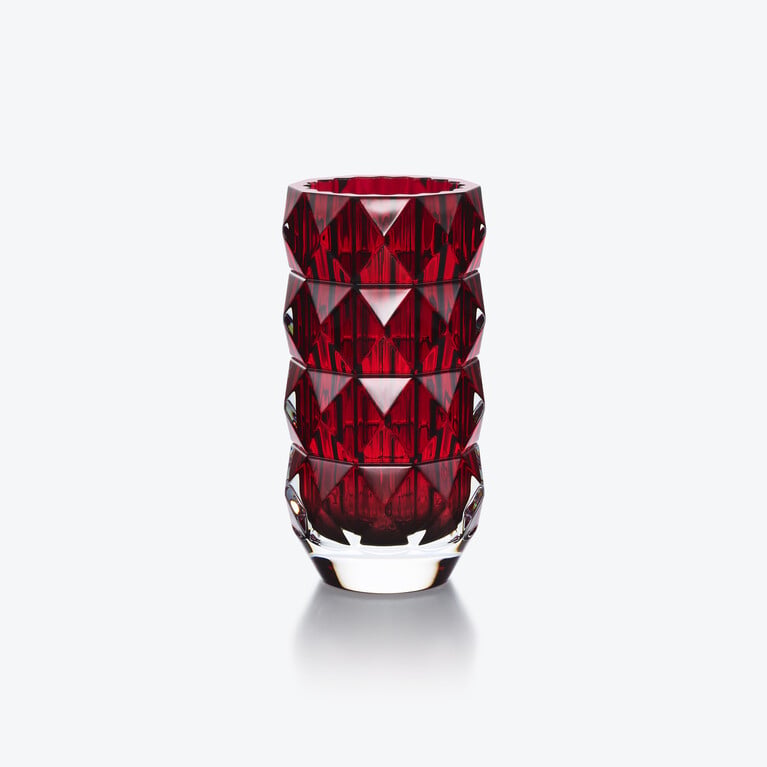 مزهرية لوكسور مستديرة Baccarat من كريستال أحمر عرض 1