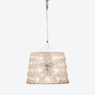Tuile de Cristal Chandelier Frozen M Baccarat in Crystal Clear