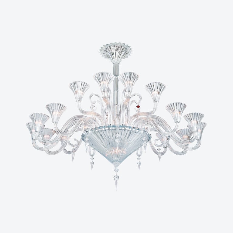 Mille Nuits Oval Chandelier (18L) Baccarat in Crystal Clear View 2