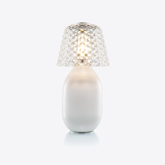 Select Baby Candy Light Nomadic Lamp Baccarat in Ceramic White